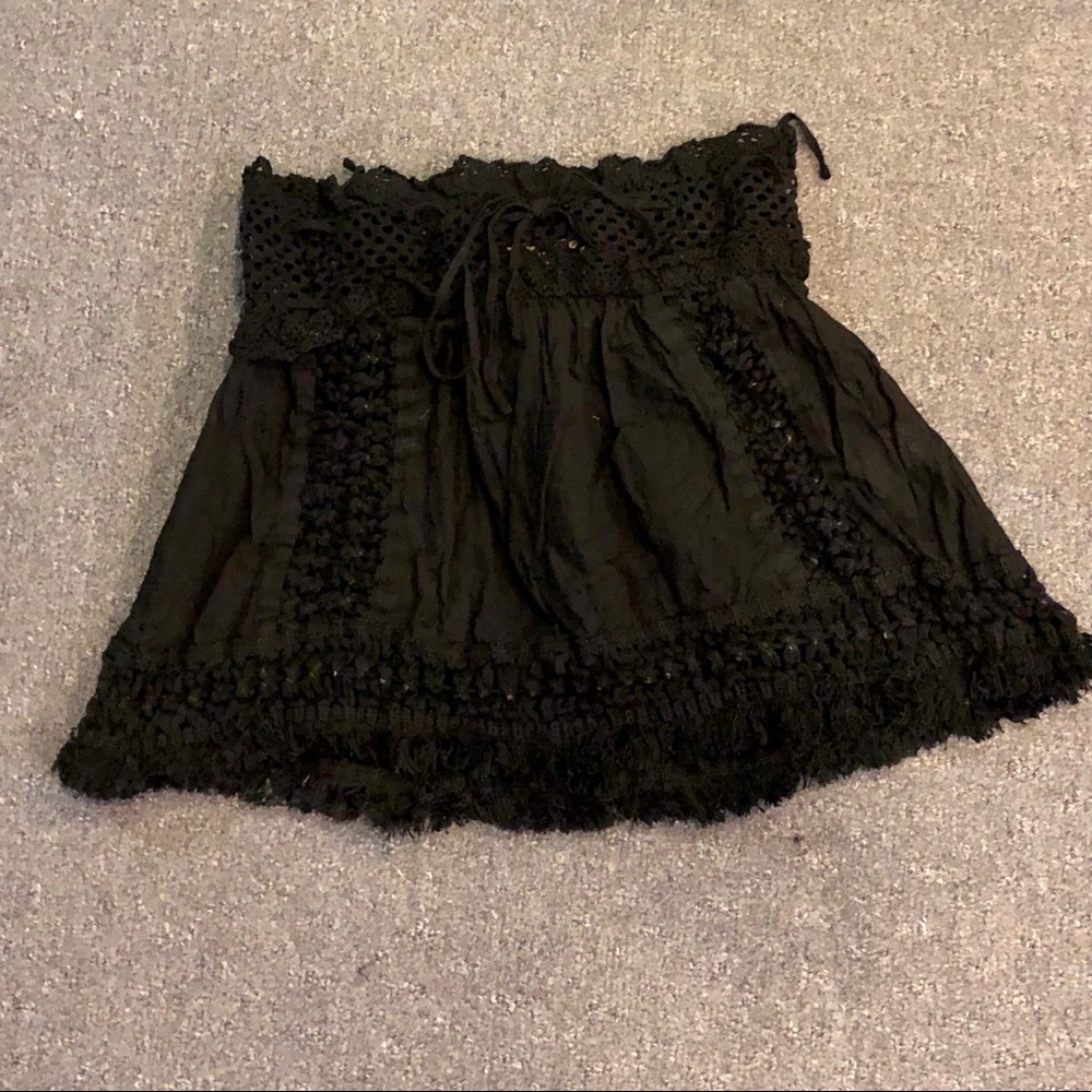 Black beach skirt